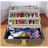 Image 1 : Tacklebox filled w/ Fishing Supplies - Lines, Hooks, etc.