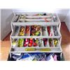 Image 3 : Tacklebox filled w/ Fishing Supplies - Lines, Hooks, etc.