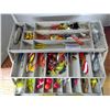 Image 4 : Tacklebox filled w/ Fishing Supplies - Lines, Hooks, etc.