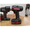 Image 2 : Mastercraft Cordless Drill and Impact with Charger and 1 Working Battery + Corded Block Sander