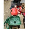 Image 2 : Fertilizer / Seed Spreader, Watering Can, And Hose