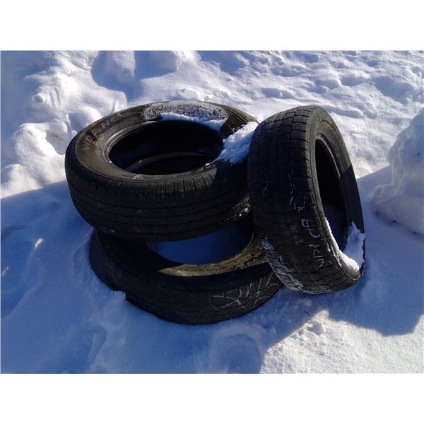 Lot of Tires (3) - Wrangler 245/70R17, Avalanche 225/60R16, Nokian 245/70R17