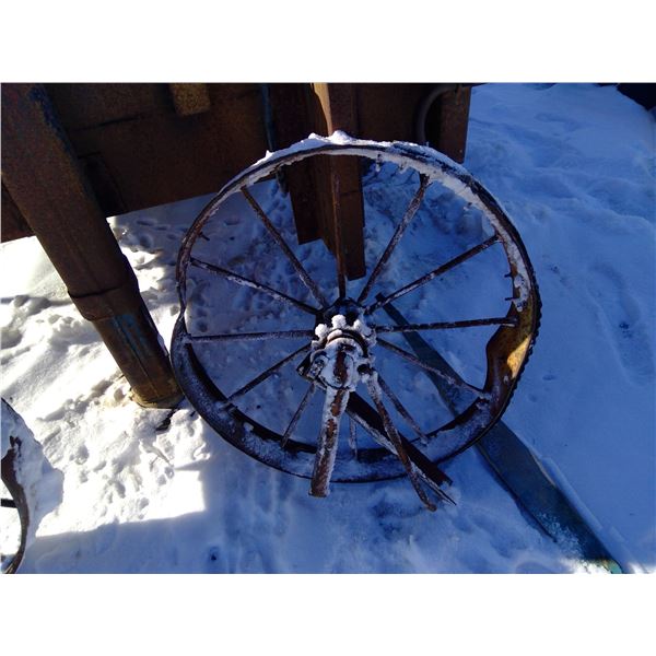 Vintage Tractor Wheel - 32" Dia.