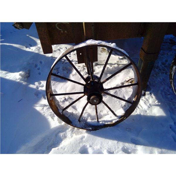 Vintage Tractor Wheel - 29.5" Dia.