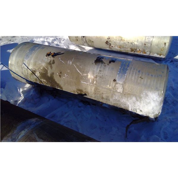 Cylindrical Aluminum Fuel/Diesel Tank - 6ft Long x 22" Dia.