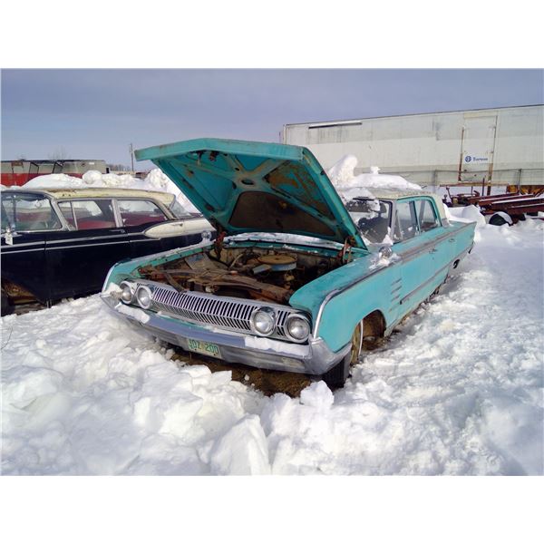 1964 Ford Meteor, Has Keys, Ran Before Parked - Teal/Blue, 233 6 Cyl, Auto - Sold As Is, ODO:14531 -