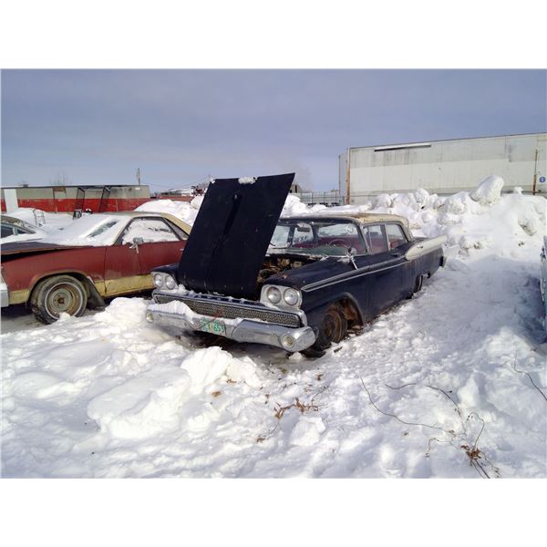 1959 Ford Meteor Rideau - Has Keys, Ran When Parked - Black, 223 6 Cyl. Auto - Sold As Is - ODO:9270