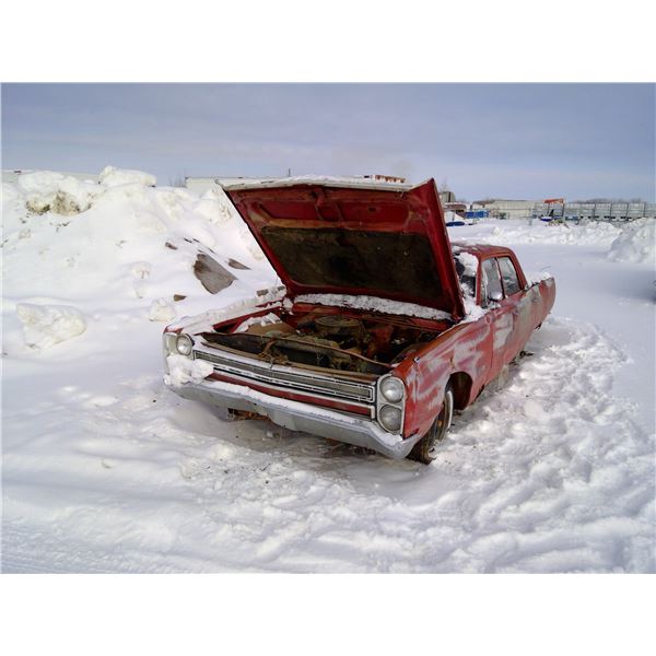 Plymouth Red Sedan - 318 Engine - Unknown Condition - Sold As Is