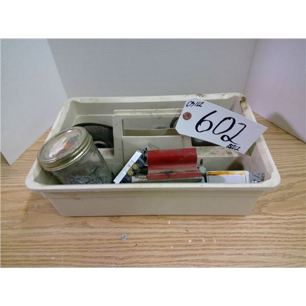 Tray of Hardware - Grinding Discs, Bolts, Etc.