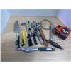 Image 4 : Lot of Tools & Misc. - Wrenches, Tape Measure, Filter wrench, etc.