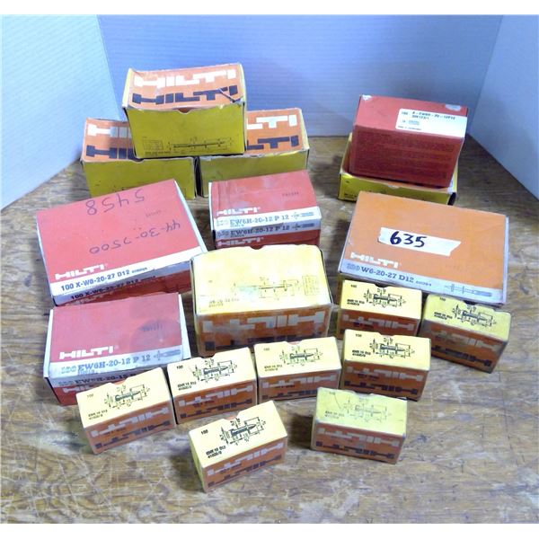 Lot of Hilti Fasteners/Hardware