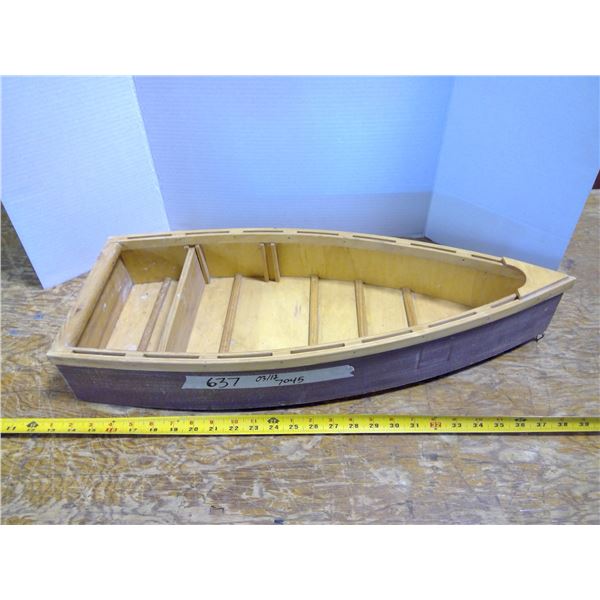 Wooden Boat Storage Shelf