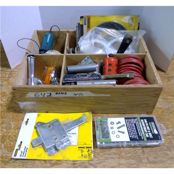 Lot of Misc. Hardware - Airline, Lights, Grinding Disc, etc.