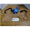 Image 1 : Leather Tool Belt, 1 Pair Stealth Stinger Gloves Cut Level 2A Size LG