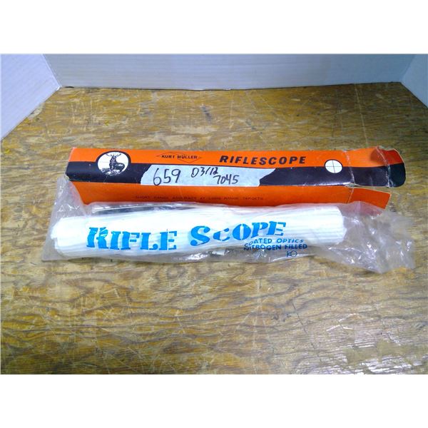 Kurt Muller Rifle Scope - 4x15 - Some Damage to Lens