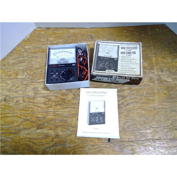Micronta Retro Multimeter, Comes in Original Box with Manual and Leads