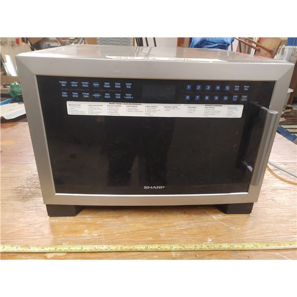 Sharp Microwave (Works but Display is Sketchy, Great for Shop)