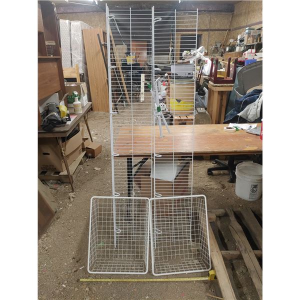 Wire Shelves + Brackets Approx. 69" X 12"