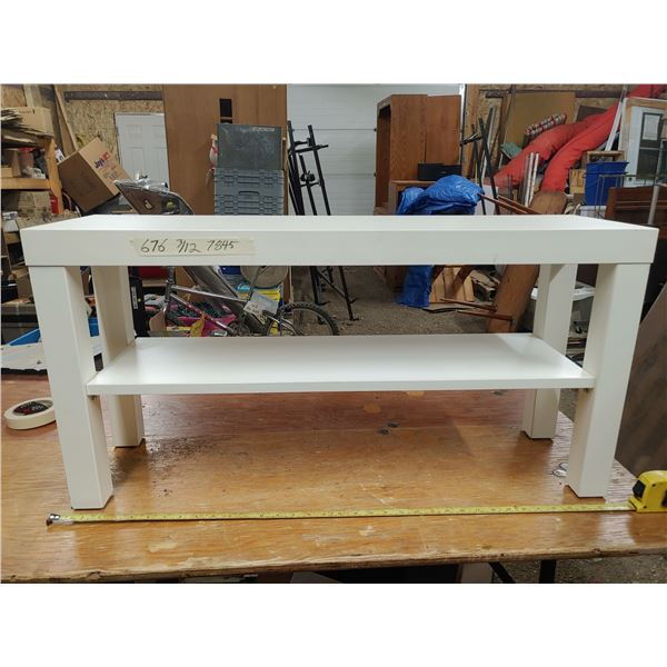 2 Tier White Table