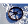 Image 1 : Vintage Tractor Wheel 32.5" Dia.