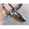 Image 4 : Two 4ft. 3/8" ID Hydraulic Hoses 4800PSI w/ Quick Couplers