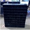 Image 3 : Metal Bolt Bin Storage Shelf - 72 Cubbies - 35.25x40x12"