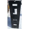 Image 1 : Filing Cabinet  - Black - (15" x 28" x 52") - no key