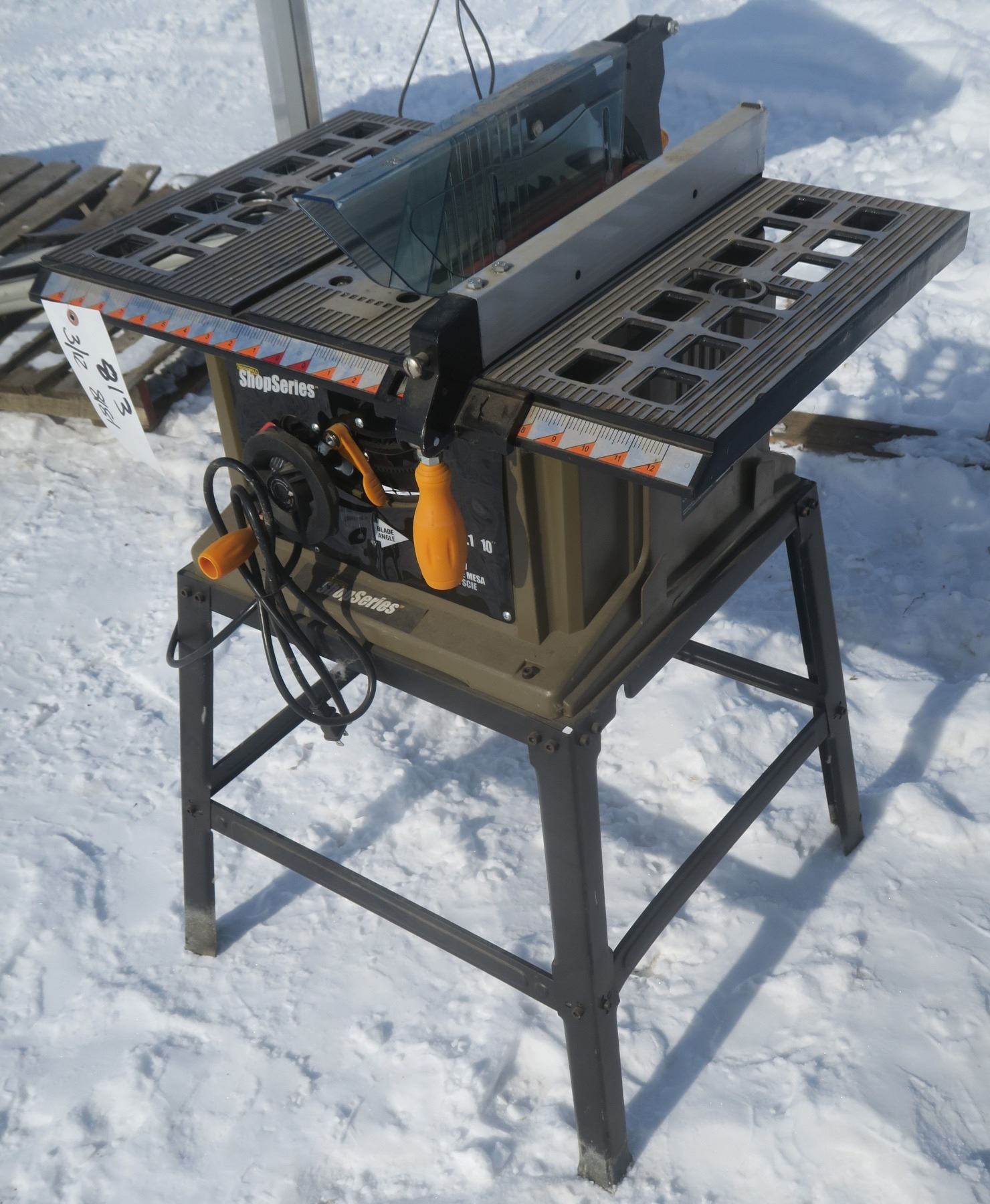 ROCKWELL Table Saw (33" High Table Surface) Schmalz Auctions
