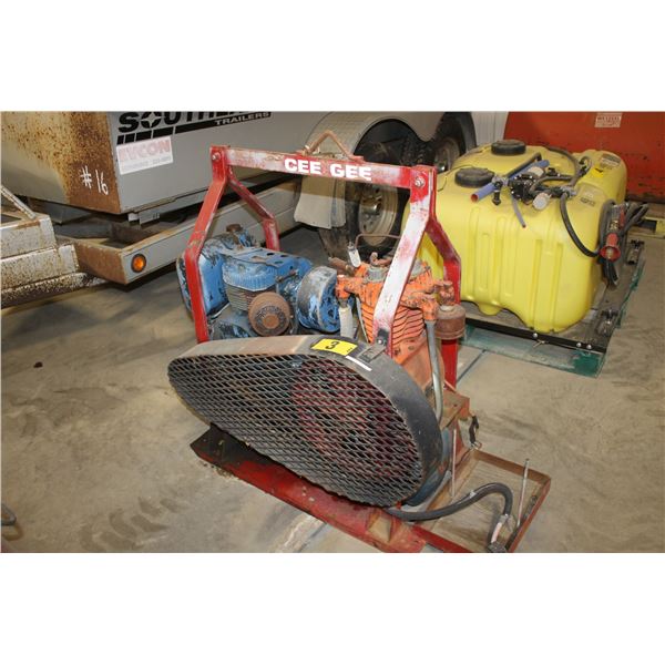 Portable Gas Compressor c/w steel carrier - should run