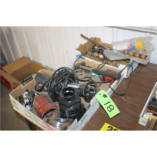 3 boxes of miscellanous tools