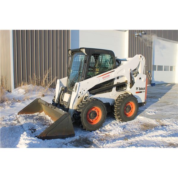 2013 Bobcat S750, #ATDZ12295 - 342 original hours - air, heated cab, Aux hyd's - 2 spd, power bob ta