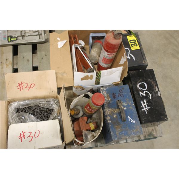 3 boxes of miscellaneous tools, screws and 3 plastic organizers