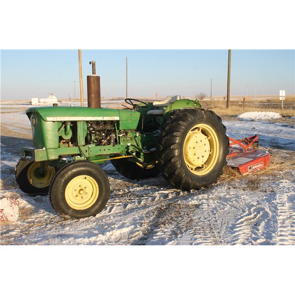 John Deere 1120 Diesel Tractor, 3 point , aux hyd's (Had Running April 6th, 2022)