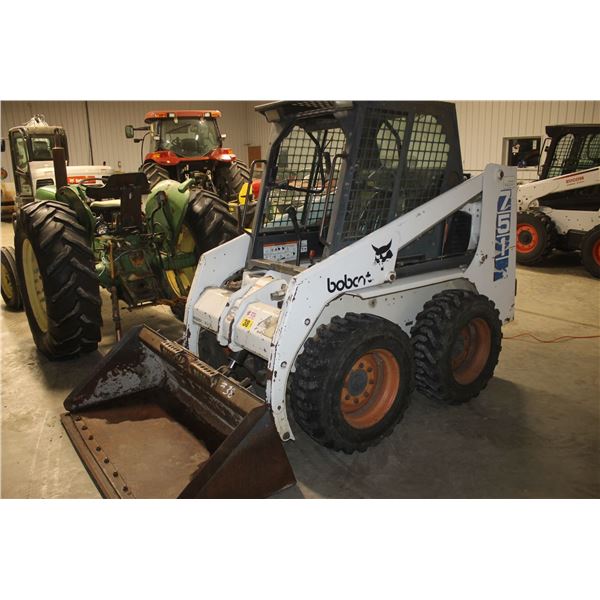 Bobcat 751 Diesel c/w heated cab , aux hyd, door, smooth bucket