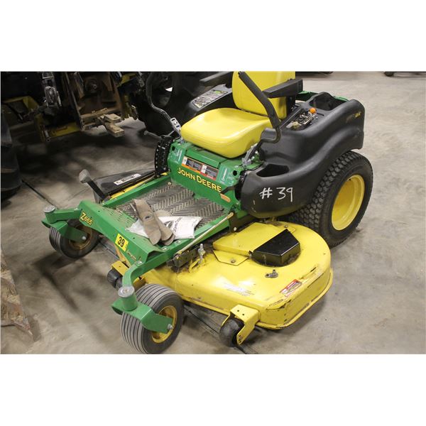 John Deere Z665 Zero Turn 60" Mower, 71 hrs,  extra used blades (Runs and Operates Fine)