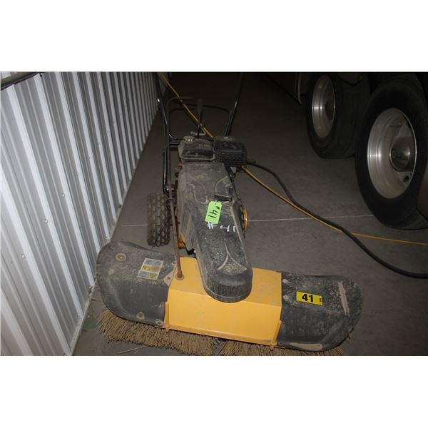 Approx 40" Gas Powered Angle Broom, Should run