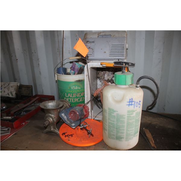 Tip up, Grinder and Sprayer