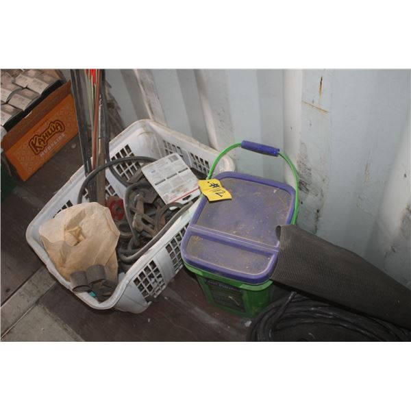 Sledge Hammer, Cord, Arrows and Misc.