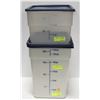 Image 1 : CAMBRO 22QT DRY INGREDIENT BIN W/ 12QT DRY