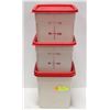 Image 1 : LOT OF 2 CAMBRO 6QT DRY INGREDIENT BINS W/ 7.5QT