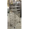 Image 1 : 8 TIER TUBULAR RACK ON CASTORS