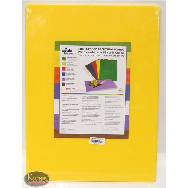 YELLOW POLY CUTTING BOARD 15 X 20 X 1/2 