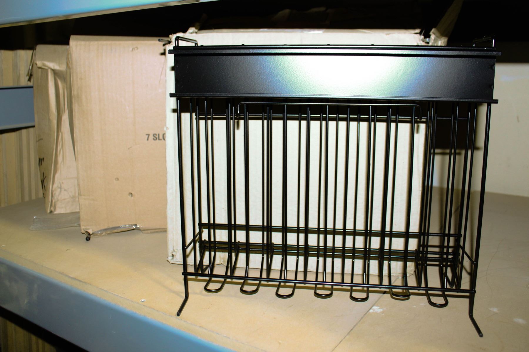 4 NEW 7-SLOT WIRE TABLETOP JAM RACKS K002950