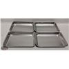Image 1 : LOT OF 4 NEW WINCO 1/8 SIZE SHEET PANS