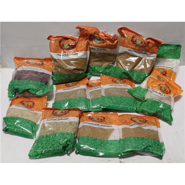 FLAT OF 15 PACKS OF ASSORTED SPICES