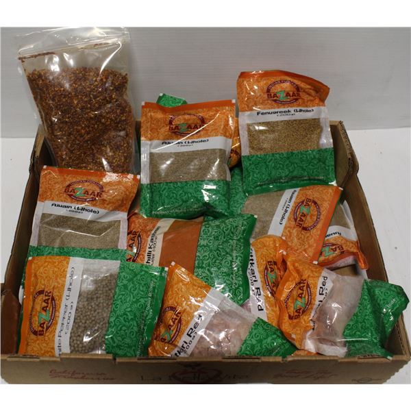 FLAT OF 15 PACKS OF ASSORTED SPICES