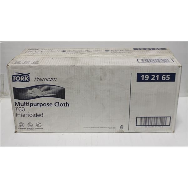 CASE OF 500 TORK INTERFOLDED MULTIPURPOSE CLOTHS