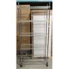 Image 1 : 5 TIER WIRE RACK ON CASTERS 36" X 14" X 80.5"