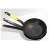 Image 1 : LOT OF 3 CARBON STEEL 7.5" FRYING PANS.