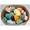 Image 1 : BOX W/ MANY COLOURED CAFE MUGS, VARIOUS SIZES